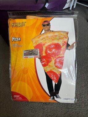 NEW Spirit Pepperoni Pizza Slice Costume in Red, Yellow, Brown